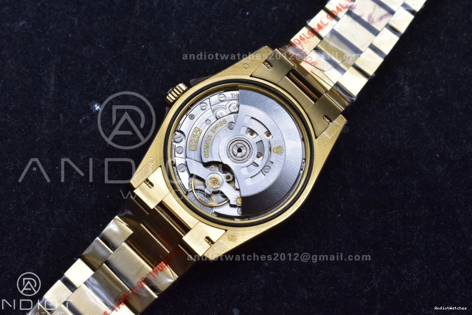 Markers President Weight) Silver 904L with YG on Bracelet 36 699 Best Durable DayDate Steel Dial Edition Roman V5 (Gain QF vr3255 0903